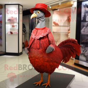 Rotes Perlhuhn Maskottchen...