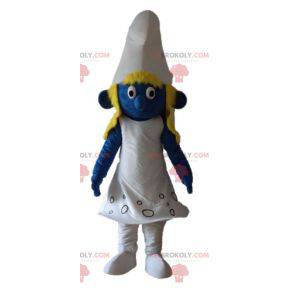 Smurfette mascot from the famous comic strip The Smurfs -