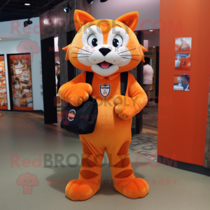 Orange Bobcat maskot...