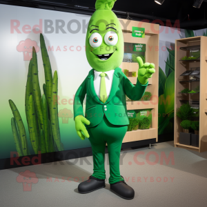 Groene asperges mascotte...