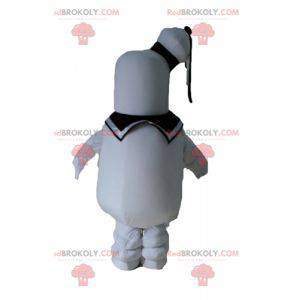 Mascotte de gros bonhomme blanc de marin - Redbrokoly.com