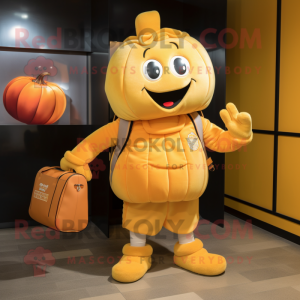 Gouden pompoen mascotte...