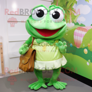 Grüner Frosch Maskottchen...