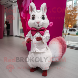 Magenta egern maskot...