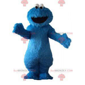 Mascota de Elmo famoso personaje azul de Barrio Sésamo -