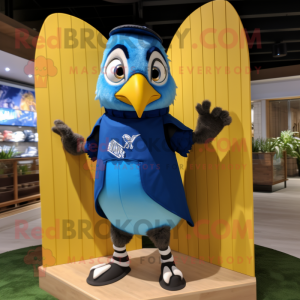 Gold Blue Jay mascotte...