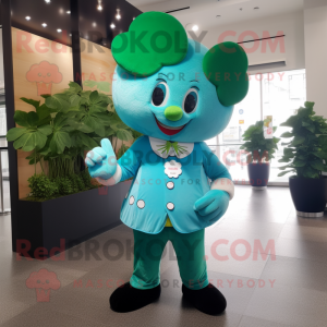 Turquoise Four Leaf Clover...