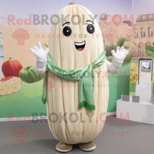 Beige Komkommer mascotte...