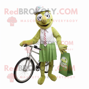 Olive Unicyclist maskot...