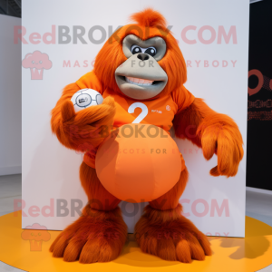 Orange Gorilla maskot...