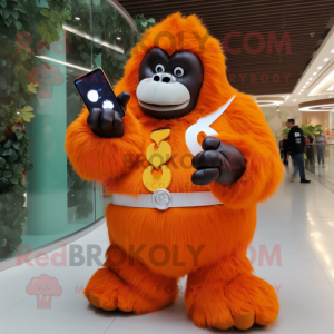 Orange Gorilla maskot...