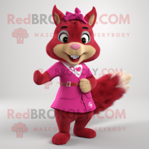 Magenta Squirrel mascotte...