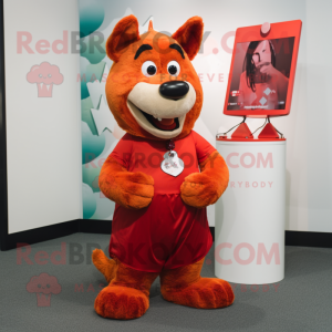 Red Dingo mascotte kostuum...
