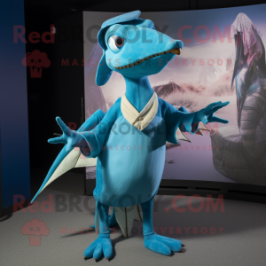 Cyan Pterodactyl mascotte...