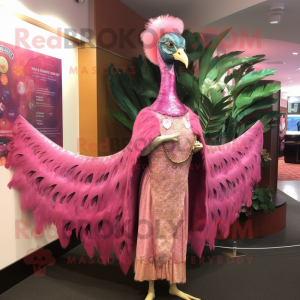 Pink Peacock mascotte...