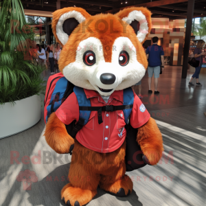 Red Red Panda mascotte...