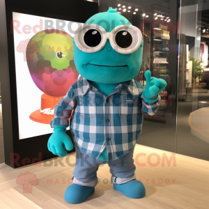 Turquoise Grenade mascotte...