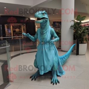 Cyan Allosaurus mascotte...