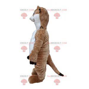 Mascotte de lémurien marron et blanc de Timon - Redbrokoly.com