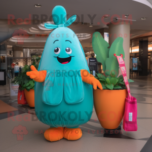 Turquoise Carrot mascotte...