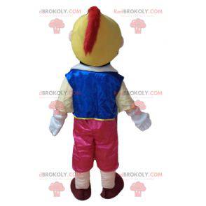 Maskottchen Pinocchio berühmte Zeichentrickfigur -