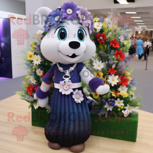 Personagem de mascote Navy...
