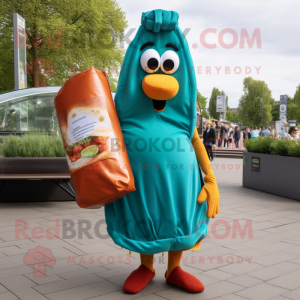 Teal Currywurst mascotte...