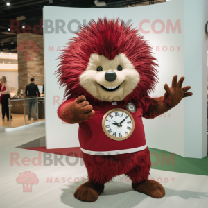 Maroon Porcupine mascotte...