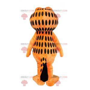 Mascote Garfield famoso desenho animado gato laranja -