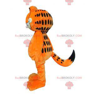 Mascote Garfield famoso desenho animado gato laranja -