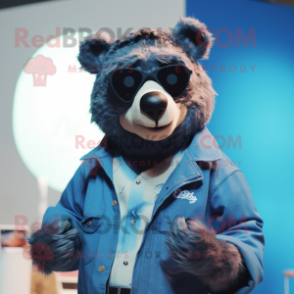 nan Spectacled Bear mascot costume character dressed with a Mom Jeans and Digital watches