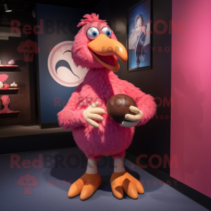 Pink Dodo Bird maskot...