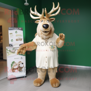 Creme Irish Elk maskot...