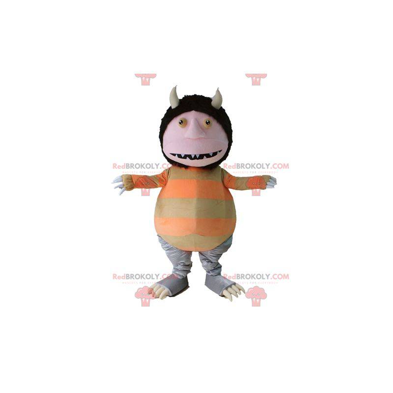 Maskot underjordisk alv med horn - Monstermaskoter - REDBROKO_03624 - RedBrokoly.com