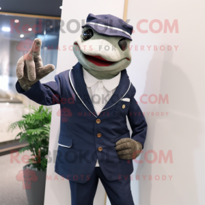 Navy Frog mascotte kostuum...