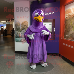 Purple Gull maskot kostym...