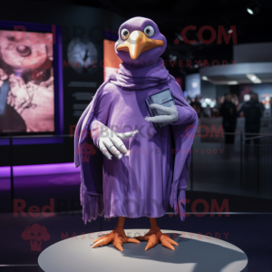 Purple Gull maskot kostume...