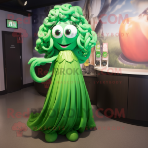 Groene Medusa mascotte...