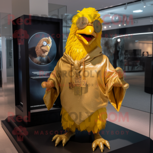 Gold Chicken mascotte...