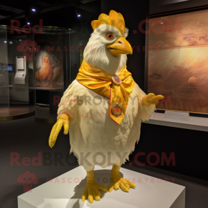Gold Chicken maskot...