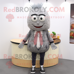 Grey Burgers maskot kostume...