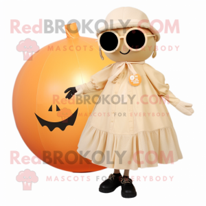 Beige Pumpkin mascotte...