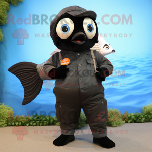 Black Goldfish maskot...