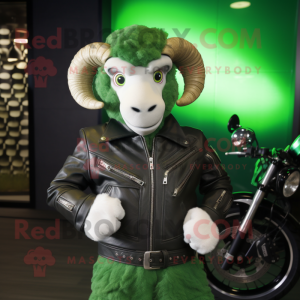 Green Ram maskot kostume...