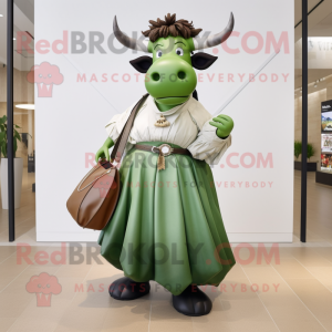 Olive Bull maskot drakt...