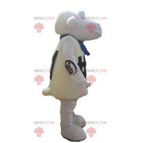 Very funny and original big white sheep mascot - Redbrokoly.com