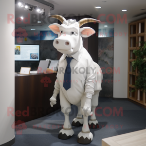 White Cow maskot kostume...