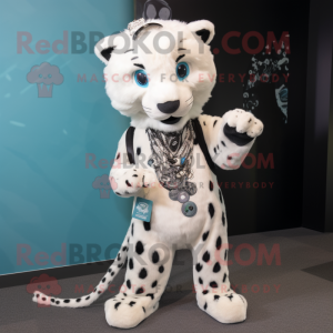 White Leopard mascotte...