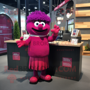 Magenta advocaat mascotte...