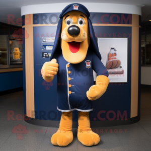 Navy Hot Dog maskot kostume...